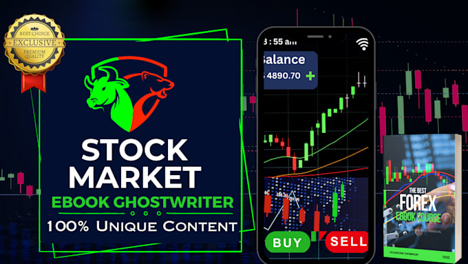 I will write detailed stock market, forex trading ebook for online course ebook writer